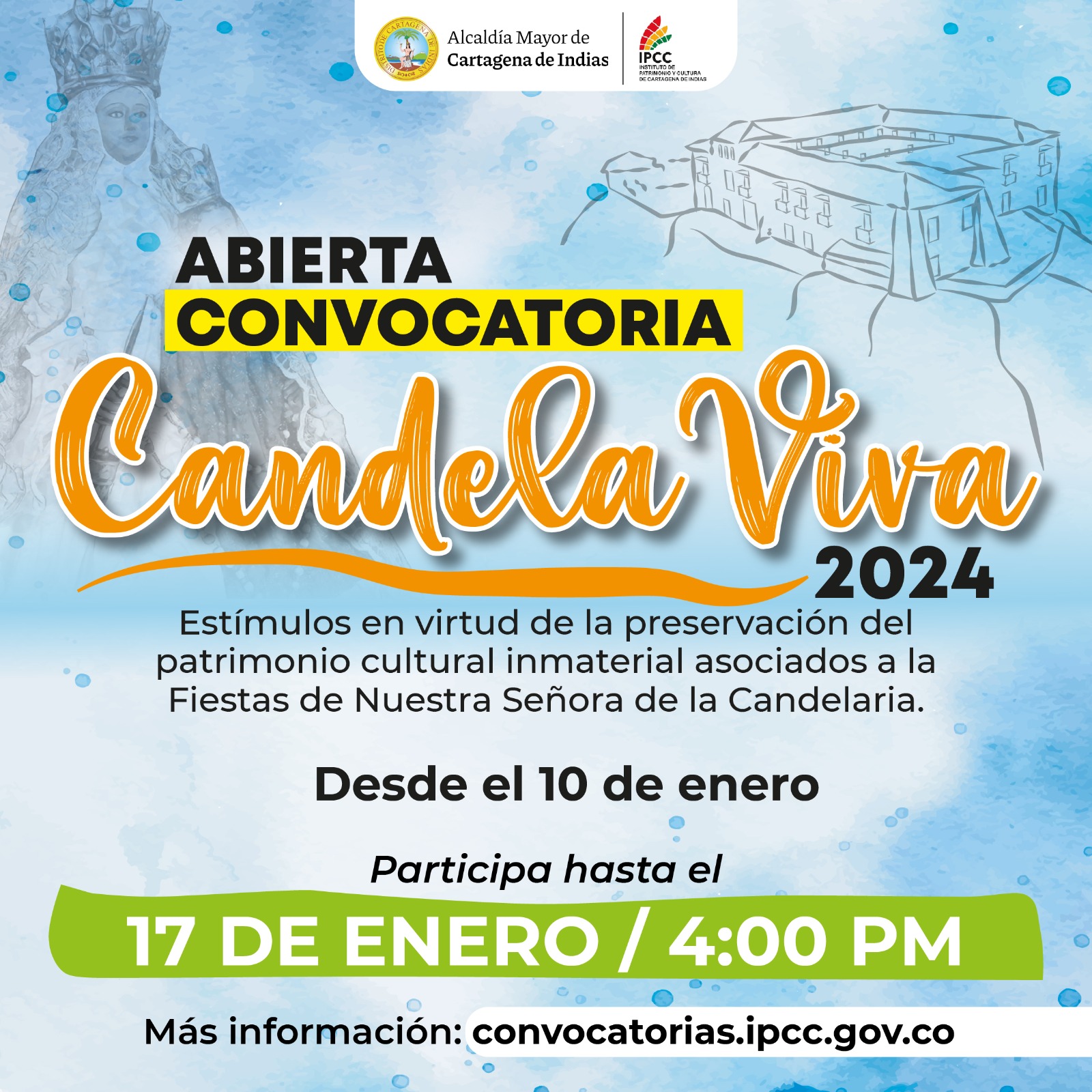 Convocatoria Candela Viva 2024 para otorgar estímulos en virtud de la